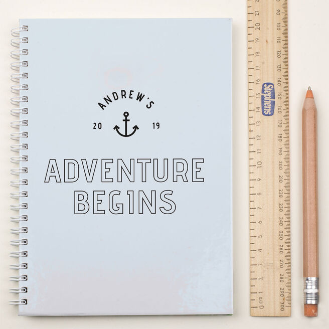 Personalised Notebook - Adventure Begins