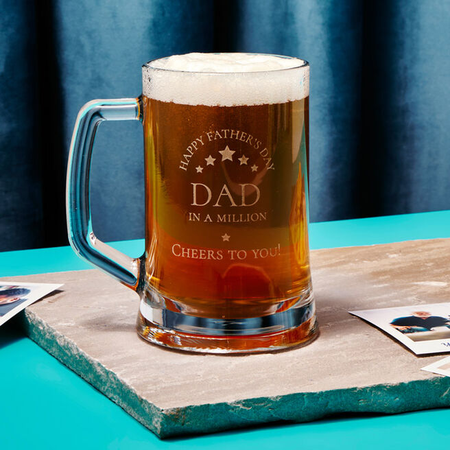 Engraved Father's Day Tankard - Happy Father's Day