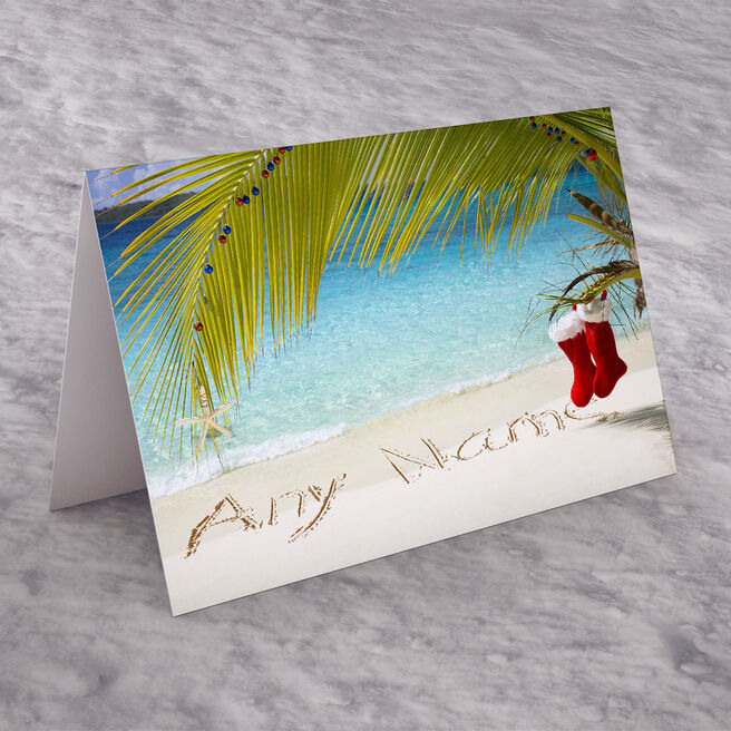 Personalised Christmas Card - I Wish I Was Here