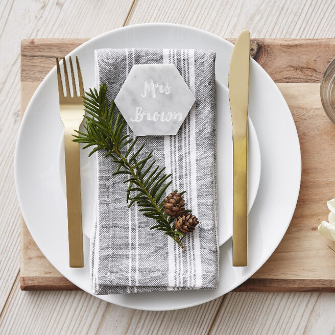 Personalised Marble Place Setting - Name