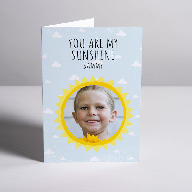 Photo Upload Card - You Are My Sunshine