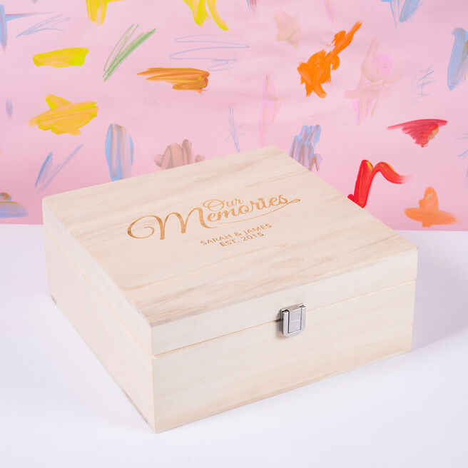 Engraved Storage Box - Our Memories