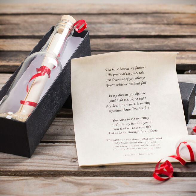 Personalised Message In A Bottle - Anniversary