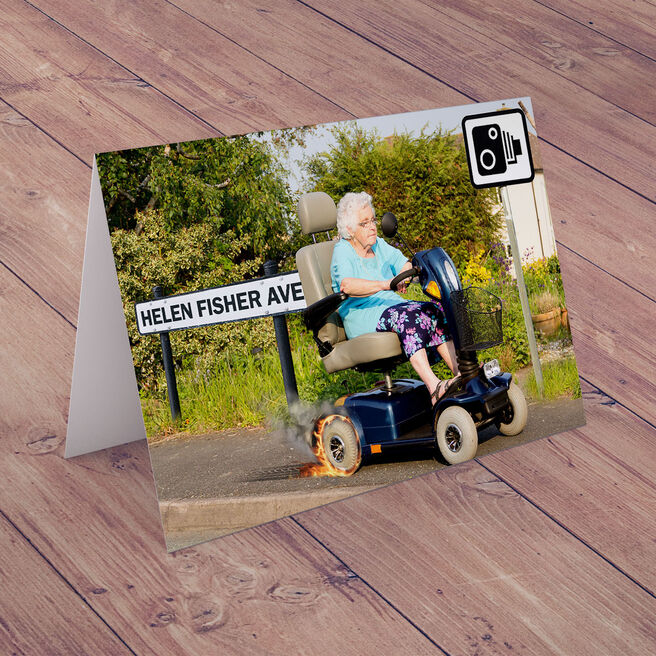 Personalised Card - Mobility Scooter