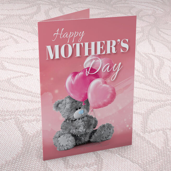 Me to You Mother's Day Card - Heart Balloons