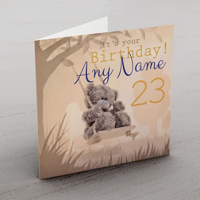 Personalised Me To You Card - Swing - Any Age