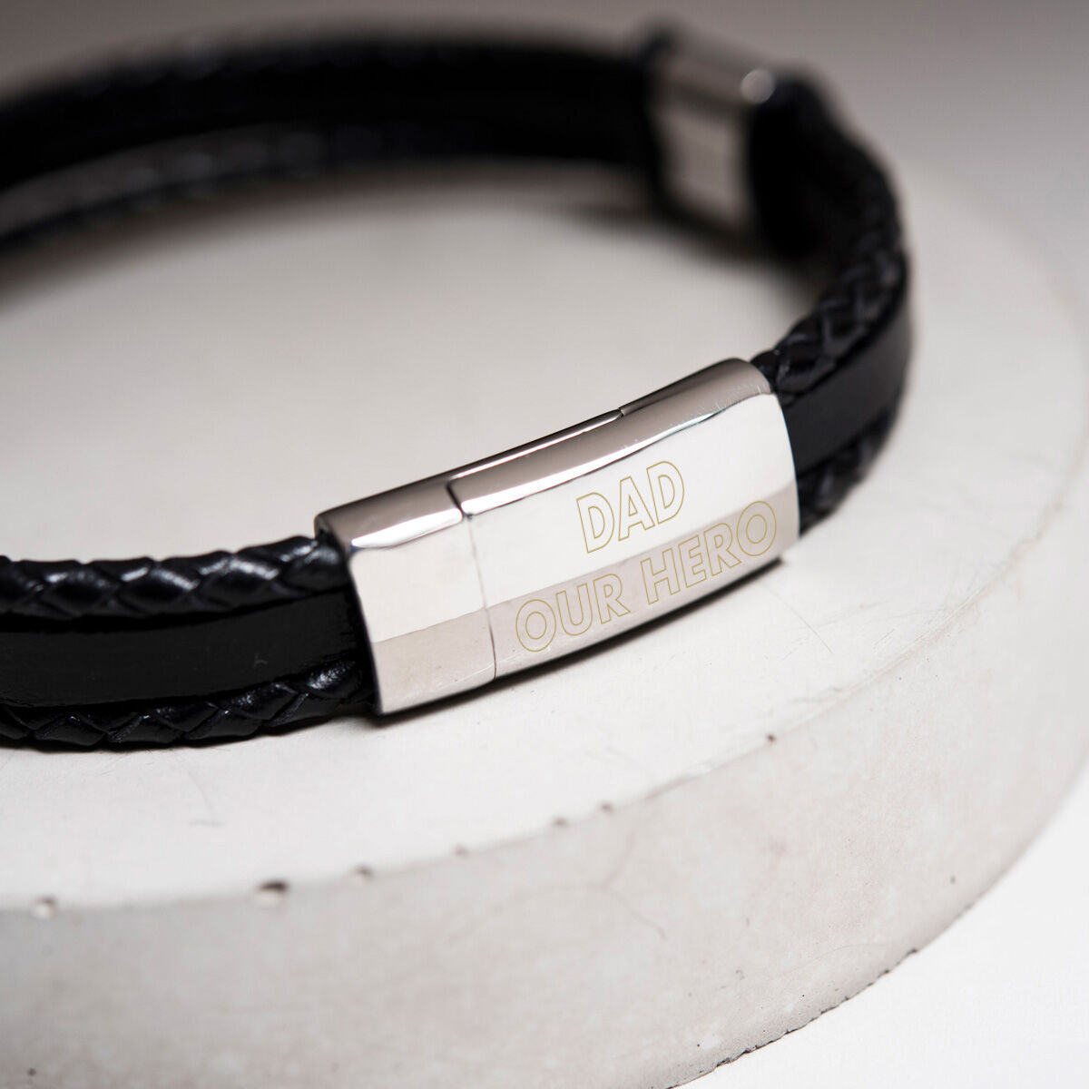 Men's Celtic Leather Bracelet - CladdaghRings.com