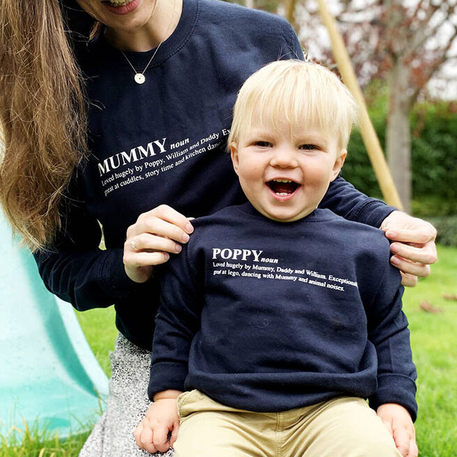 Personalised Set of 2 Twinning Jumpers - Dictionary Definition