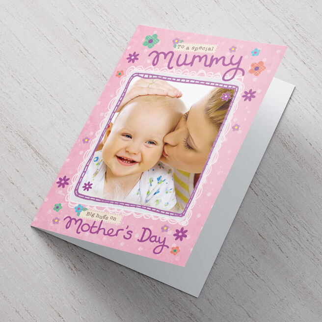 Photo Upload Mother's Day Card - Big Hugs On