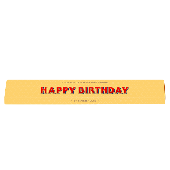 Happy Birthday Toblerone - 100g