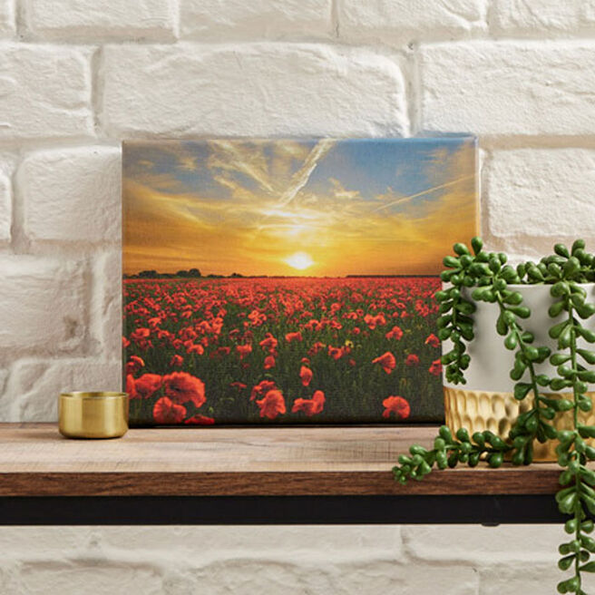 Personalised Photo Canvas Print - Slim Landscape - 20cm x 25cm