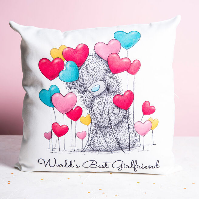 Personalised Me To You Cushion - Hearts, Any Message