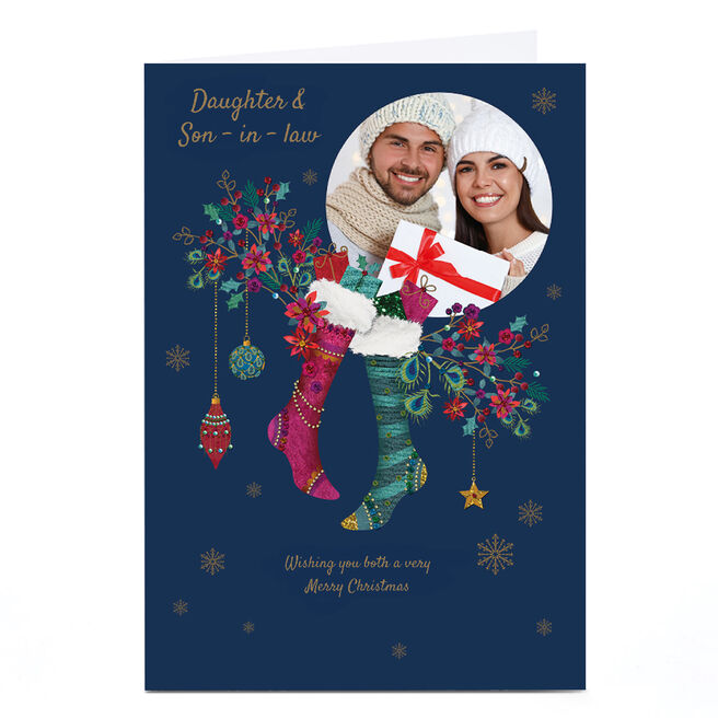 Personalised Kerry Spurling Christmas Card - Daughter & Son-in-law