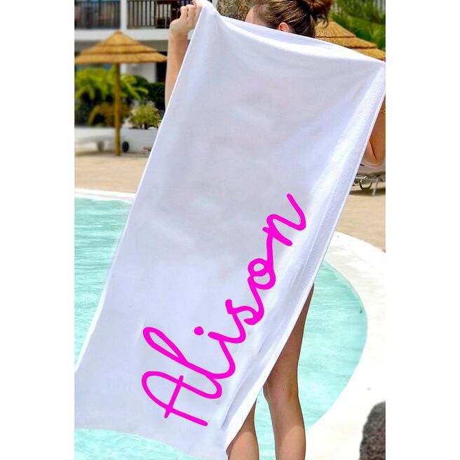 Personalised Beach Towel - Name