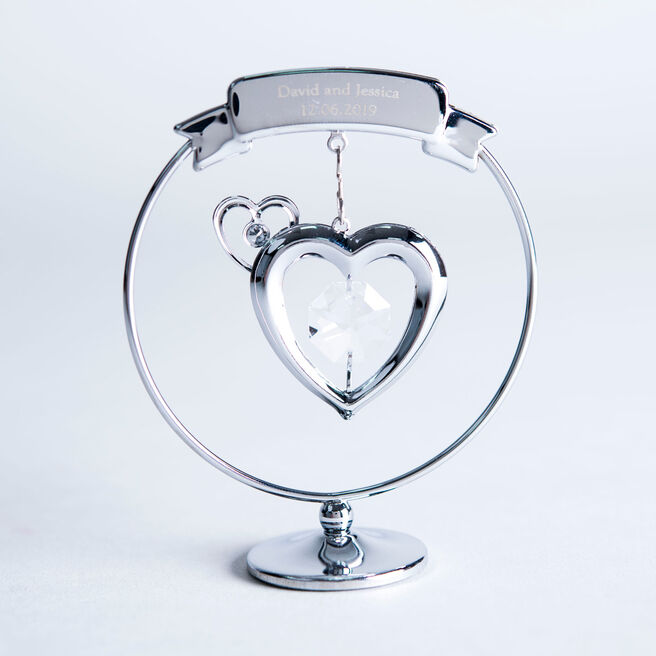 Personalised Swarovski Ornament - Crystocraft Heart