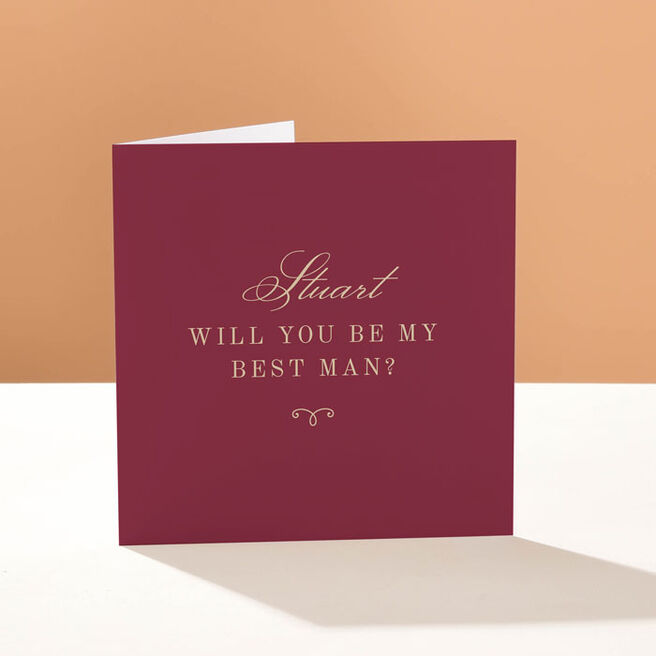 Personalised Card - Vintage Blossom Wedding Question