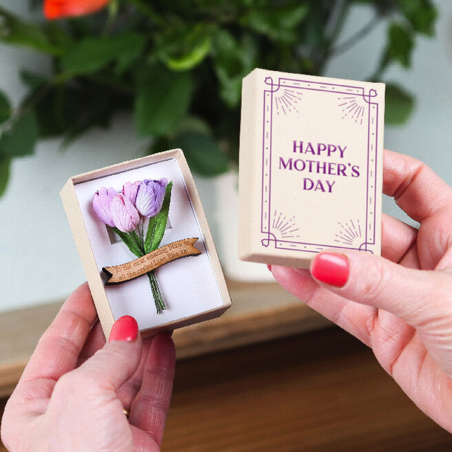 Personalised Forever Tulips Box - Mother's Day