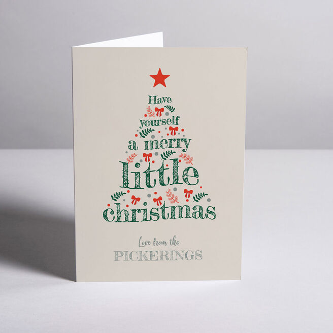 Personalised Card - Have Yourself A Merry Little Christmas