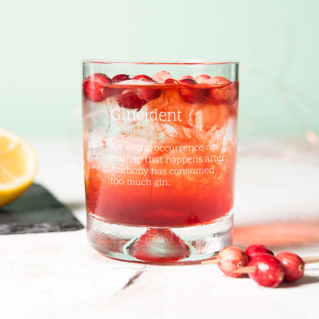 Engraved Gin Glass - Gincident