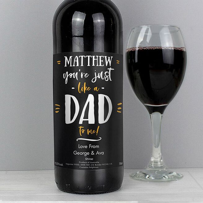 Personalised 'Like a Dad' Red Wine