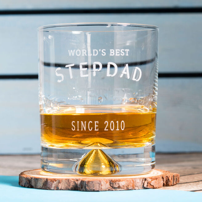 Personalised Whisky Tumbler - World's Best Stepdad