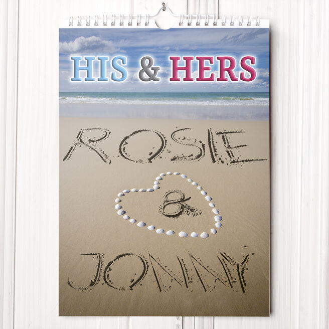 Personalised His and Hers Calendar - 9th Edition