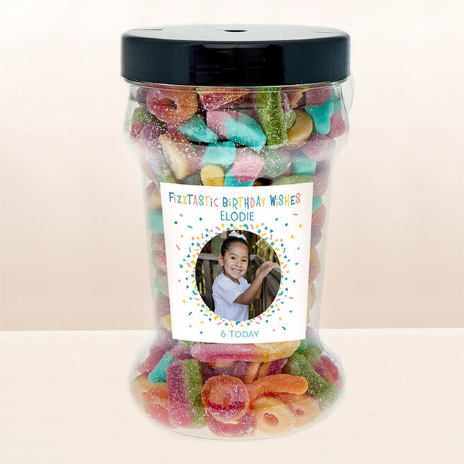 Personalised Fizztastic Birthday Wishes Sweet Tub