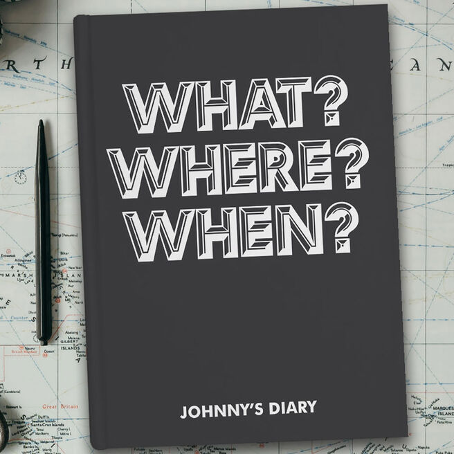 Personalised Diary - What? Where? When?