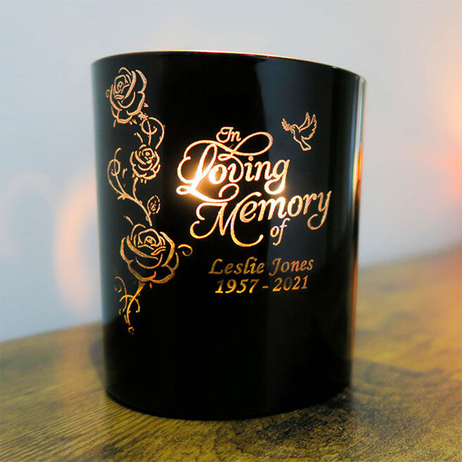 Personalised Scented Glow Candle - Memorial