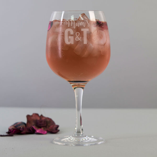 Personalised Premium Gin Glass - G&T