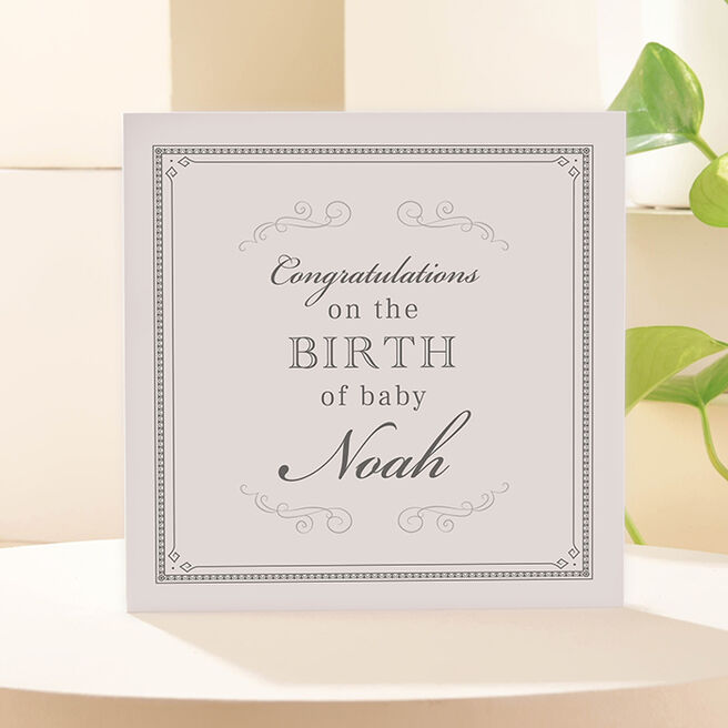 Personalised Card - Congratulations Baby