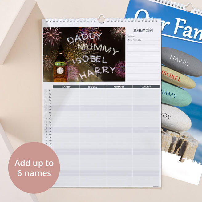 Personalised Our Family Planner Calendar - 2nd Edition