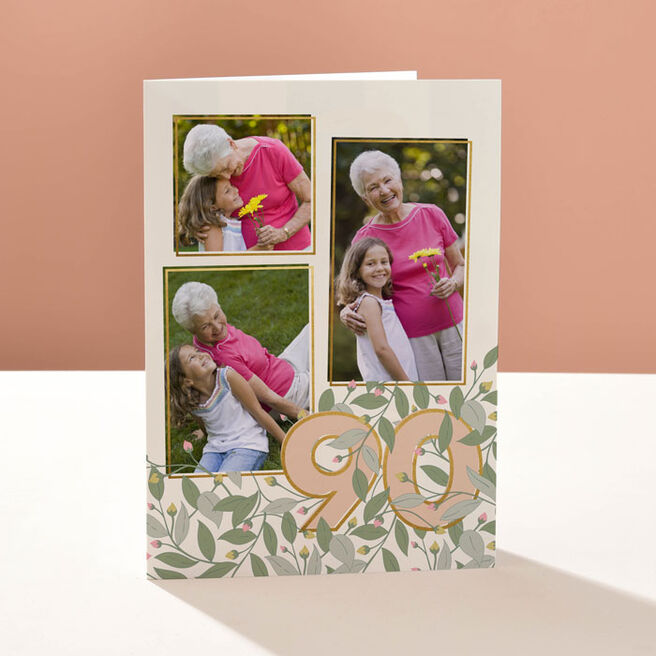 Multi Photo Upload Birthday Card - 90