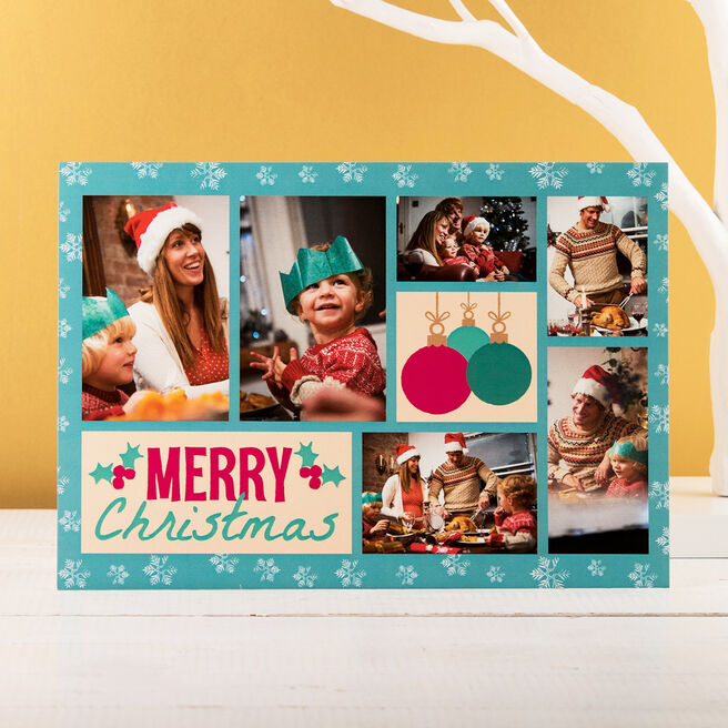 Photo Upload Card - Holly Jolly Christmas