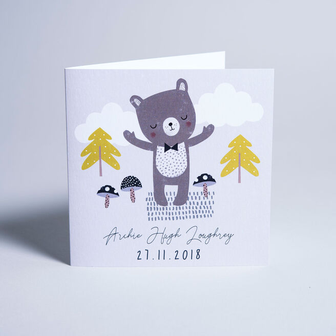 Personalised Card - Bear