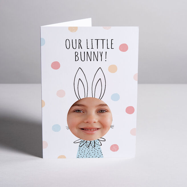 Photo Upload Card - Our Little Bunny
