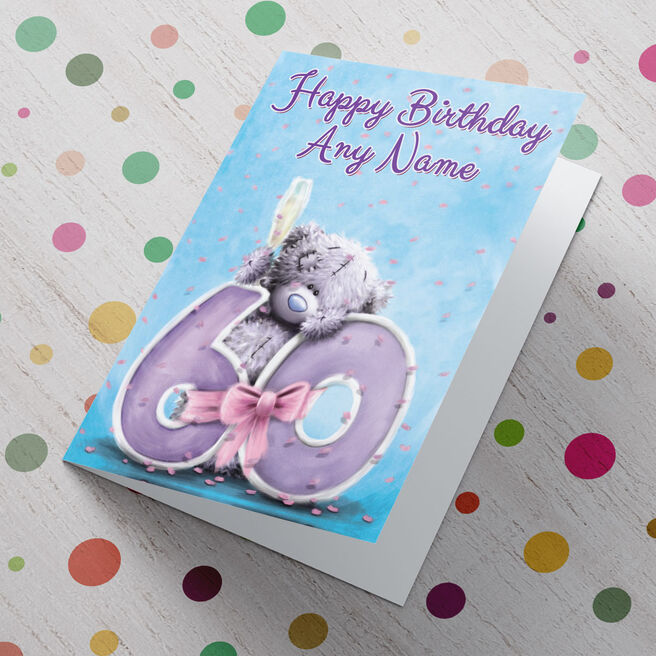 Personalised Me To You Card - 60th Birthday