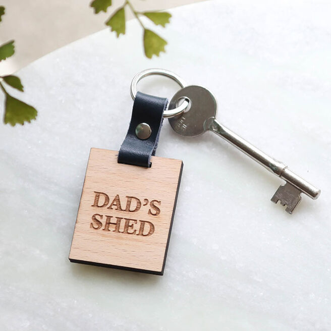 Personalised Dad's Keys Personalised Wooden Key Fob