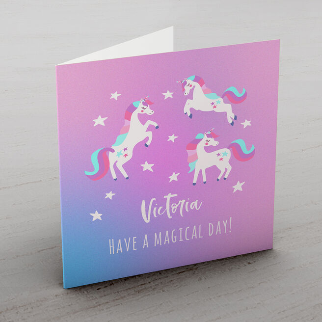 Personalised Card - Have A Magical Day