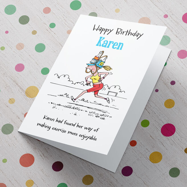 Personalised Card - Birthday Exercise