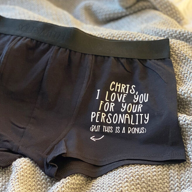 Personalised Underwear - I Love Your Personality