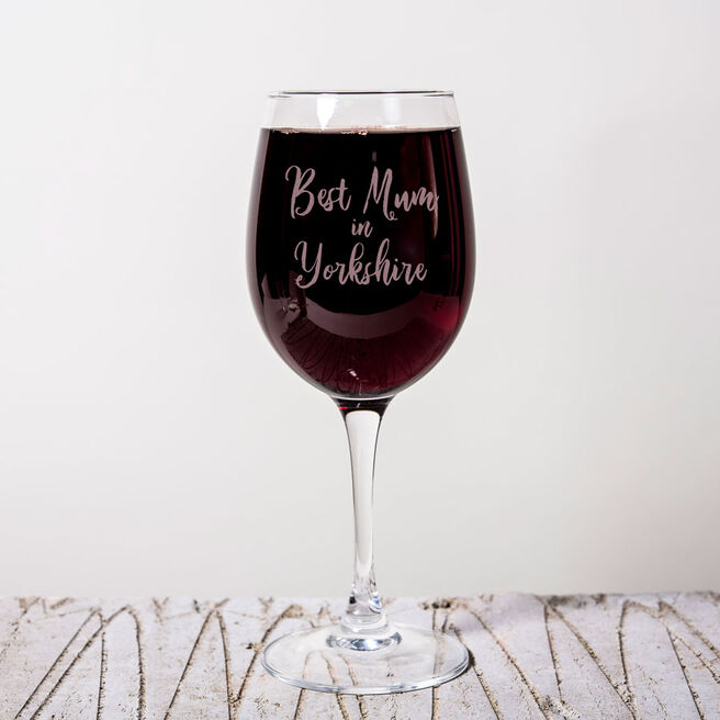 Personalised Wine Glass - Best Mum