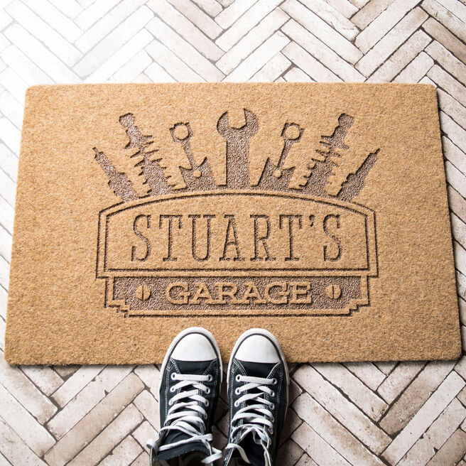 Personalised Outdoor Doormat - Garage