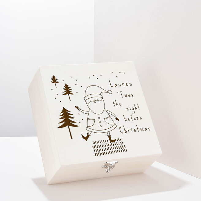 Personalised Wooden Christmas Eve Box - Night Before Christmas