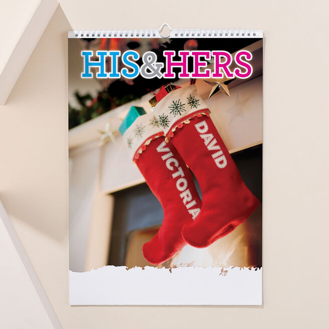 Personalised His and Hers Calendar - 4th Edition