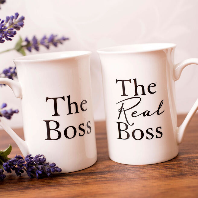 Mug Gift Set - The Boss & The Real Boss