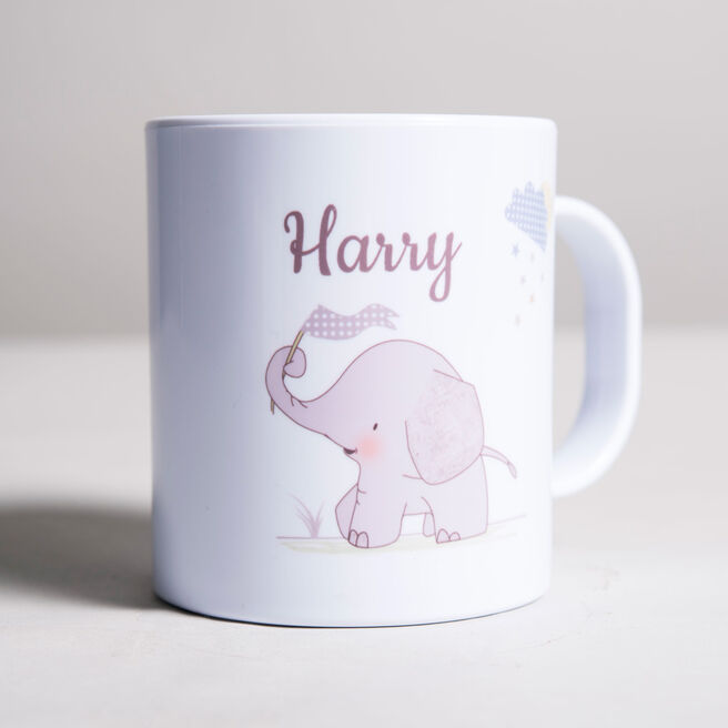 Personalised Children's Mug - Hessian Elephant