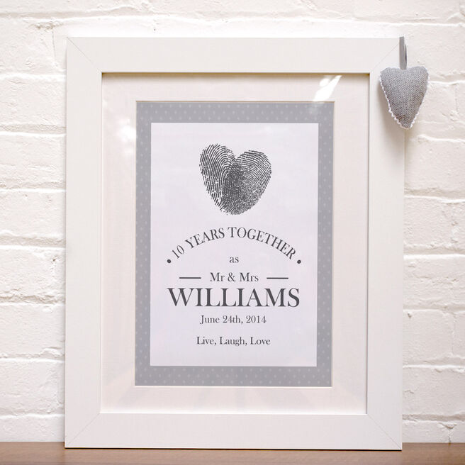 Personalised Framed Print - Live Laugh Love