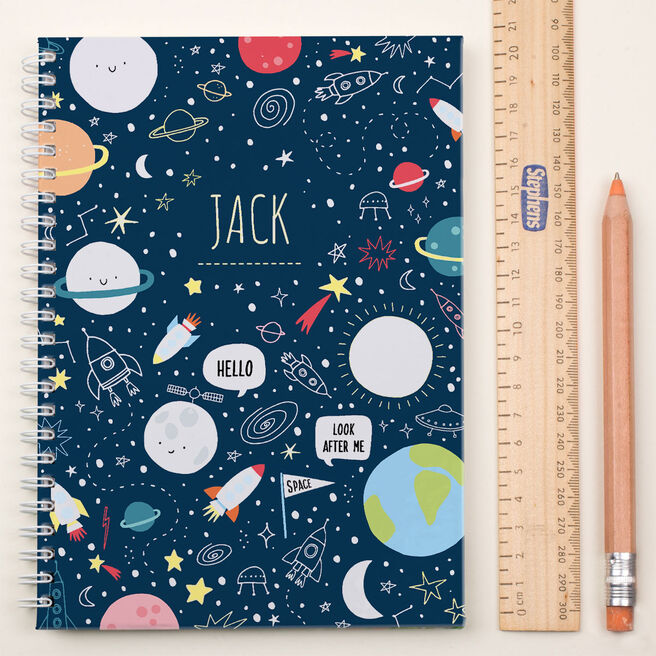Personalised Notebook - Space Orbit