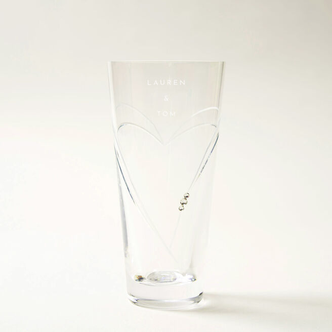 Create Your Own - Engraved Swarovski Elements Glass Vase